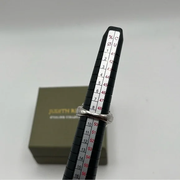 Judith Ripka Sterling Diamonique Rose Quartz Doublet Ring Size 5 - Picture 6 of 10